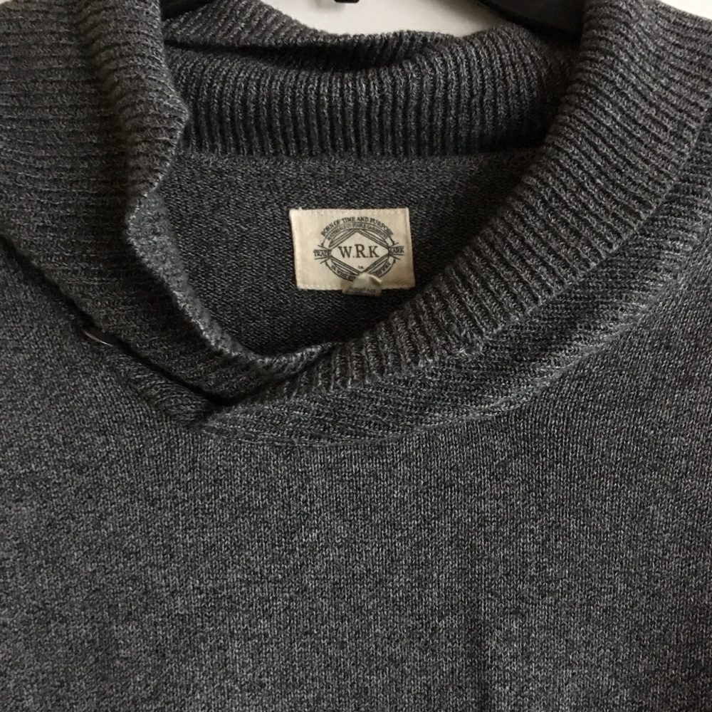 W.R.K Mens Sweaters Knit wear Size L Gray - Picture 5 of 8